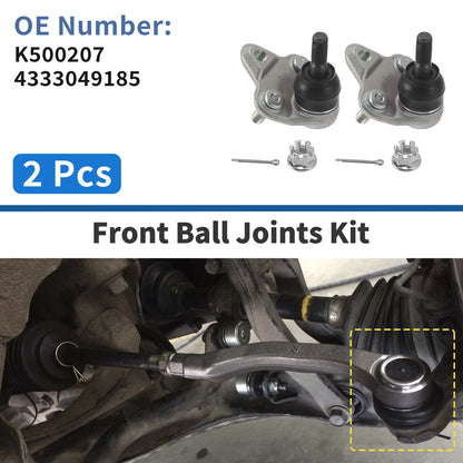 2X Front Lower Ball Joints for Toyota Prius (2010–2015) No.K500207/433 3049185