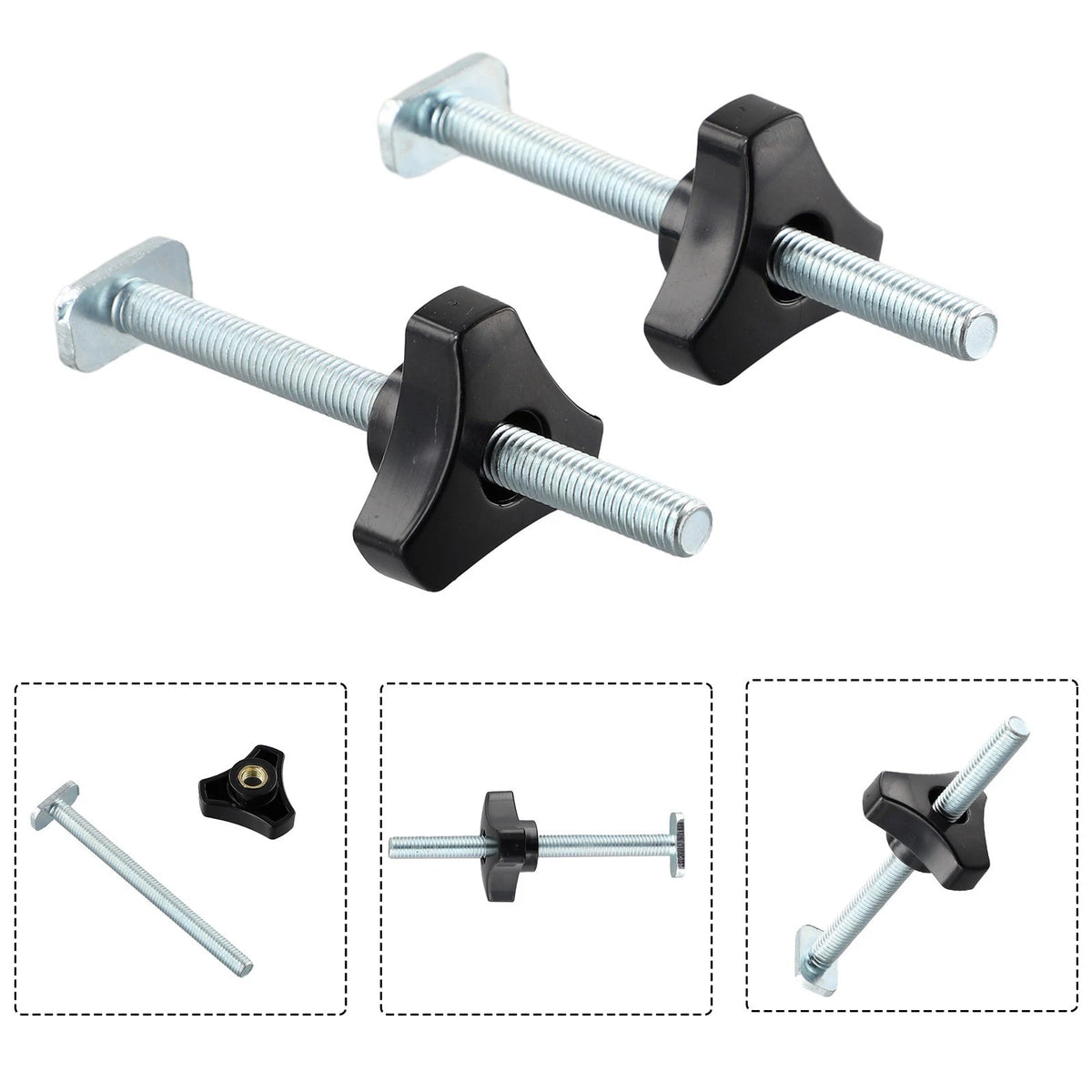 M8 Quick Acting T-Slot Hold Down Clamps for Woodworking Tools