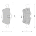 Rear Disc Brake Pads for Mazda 3 BK 2.0L LF (2004–2009)