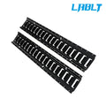2X E Track Tie Down Rail Kit 3' Powder Coated Black for Garages Vans