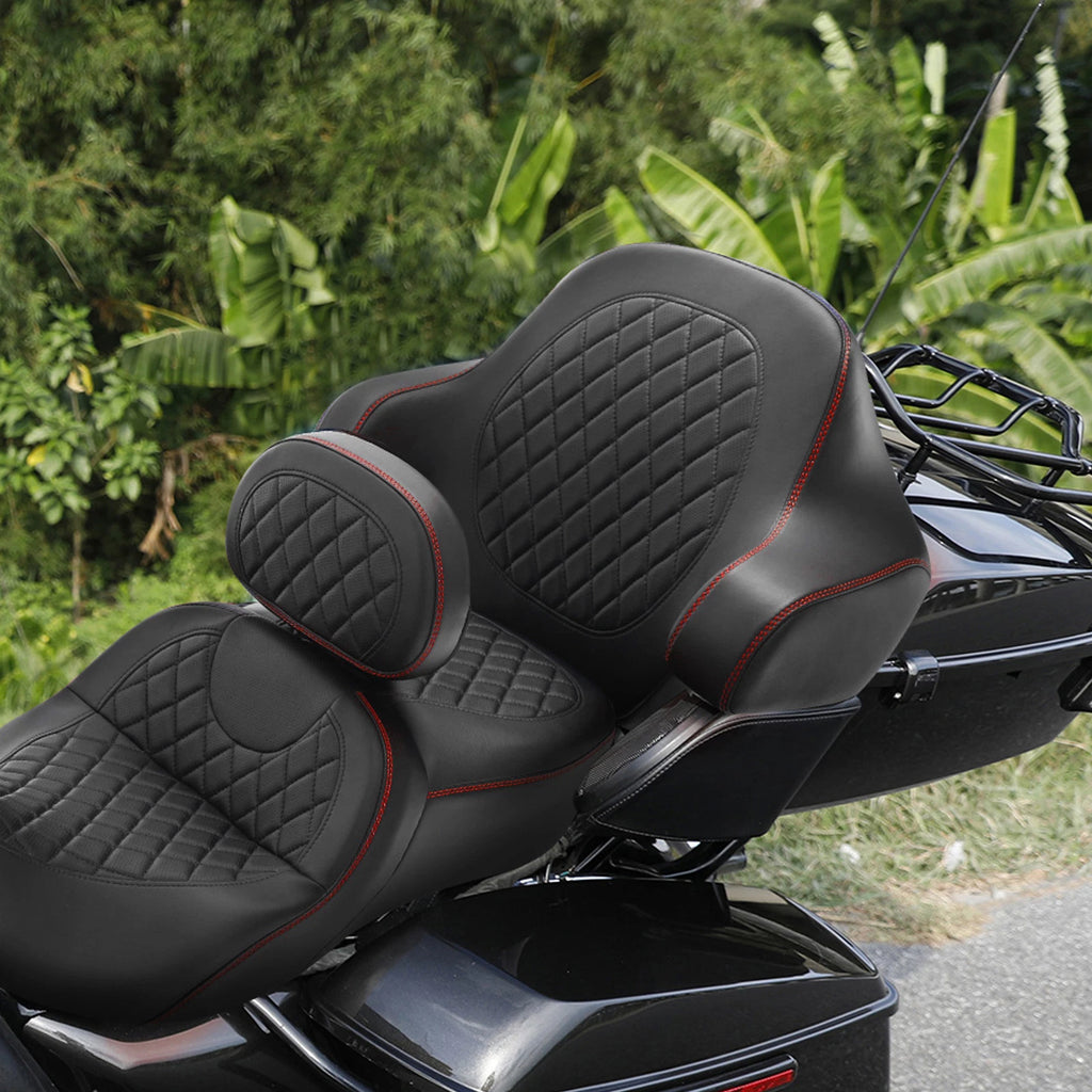 Trunk Backrest Pad for Harley Touring Street Electra Glide (2014–2025)