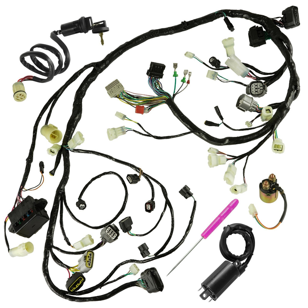 Starter Relay Coil Switch Wiring Harness for Honda Rincon TRX680FGA (2008–2009)