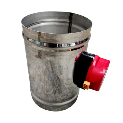 8 Inch Stainless Steel Motorized Duct Damper for HVAC (24V)