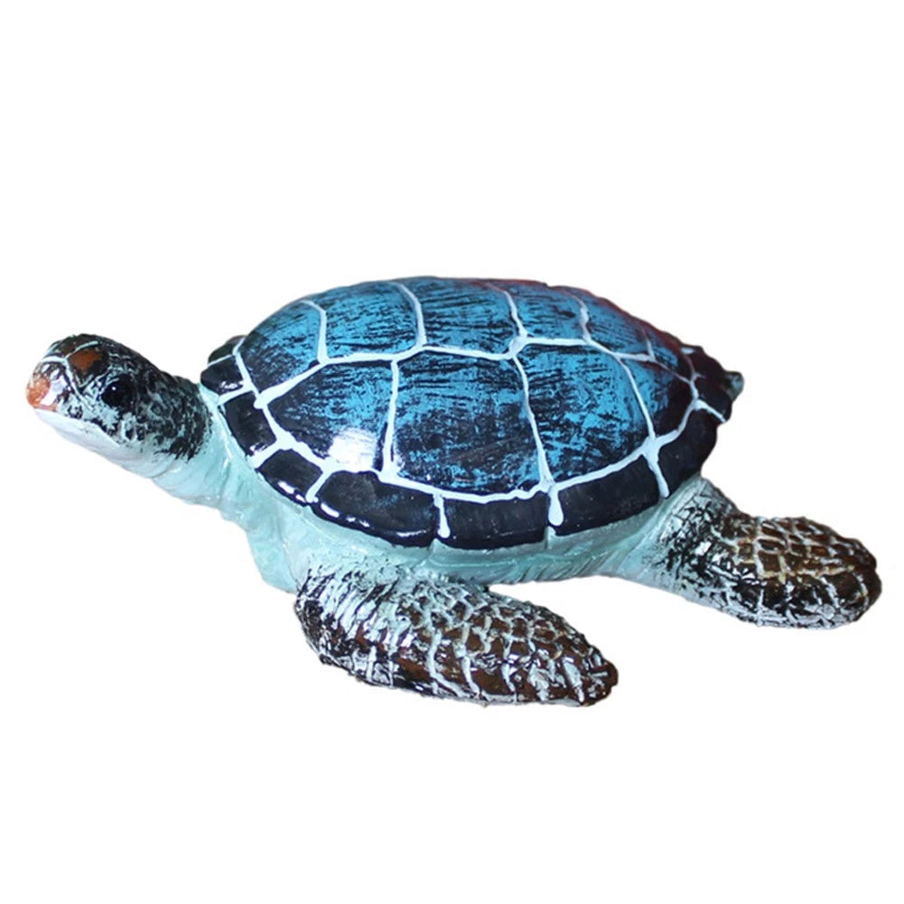 Resin Sea Turtle Miniature Figurine for Home Decor