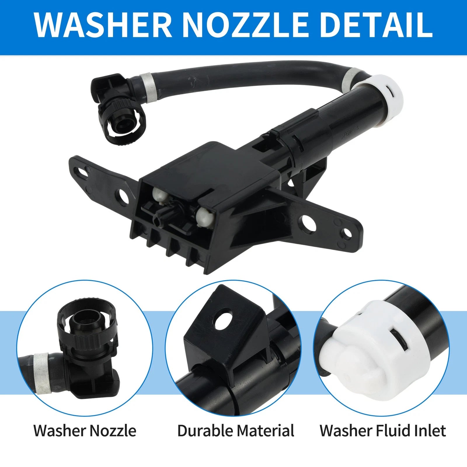 Right Driver Side Headlight Washer Nozzle for Subaru Forester (2014–2018)