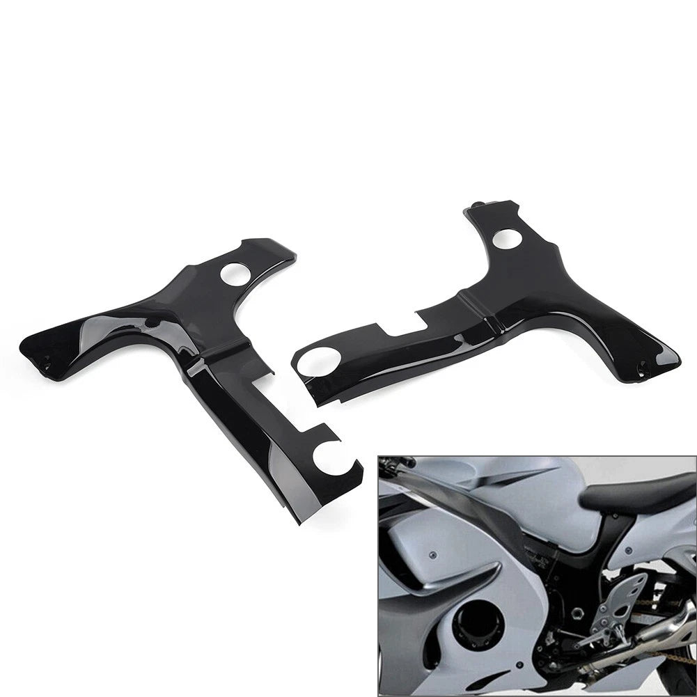 Glossy Black Frame Covers For Suzuki GSXR1300 Hayabusa 1997-2017