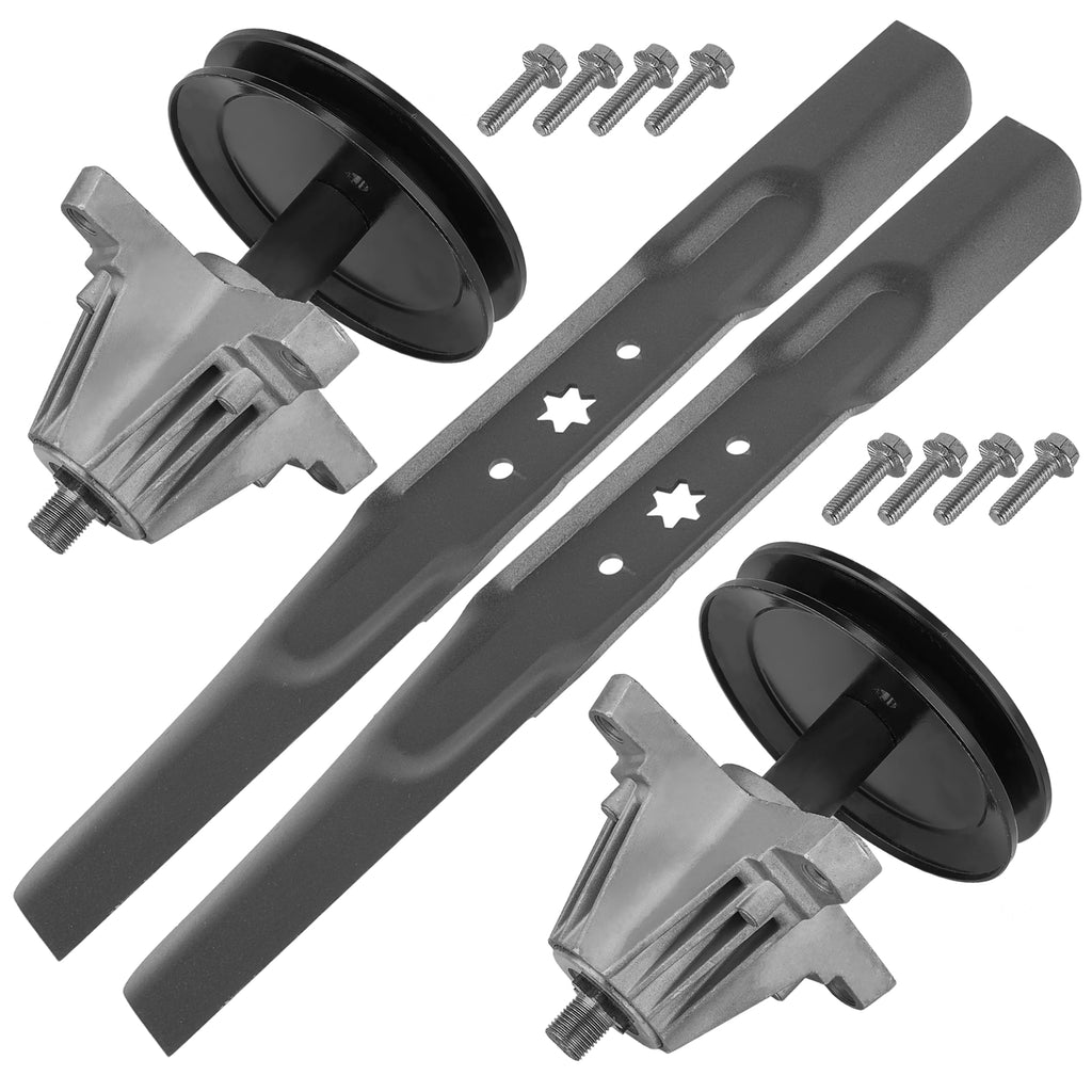 Spindle w Blade Replacement for Troy-Bilt Bronco 42 Inch (2013–2018)