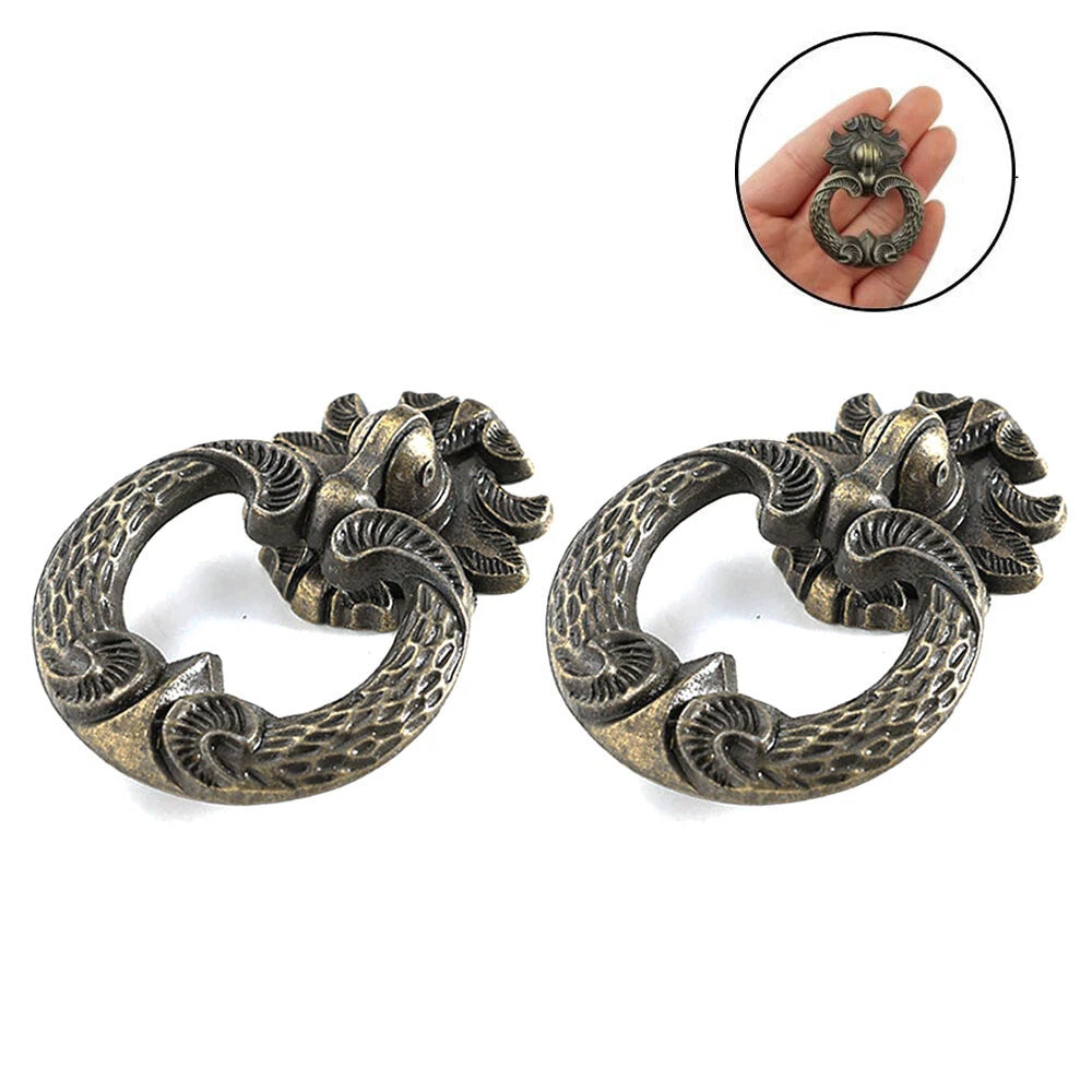 Set of 10 Vintage Drawer Pull Cabinet Handles for Kitchen Cupboard