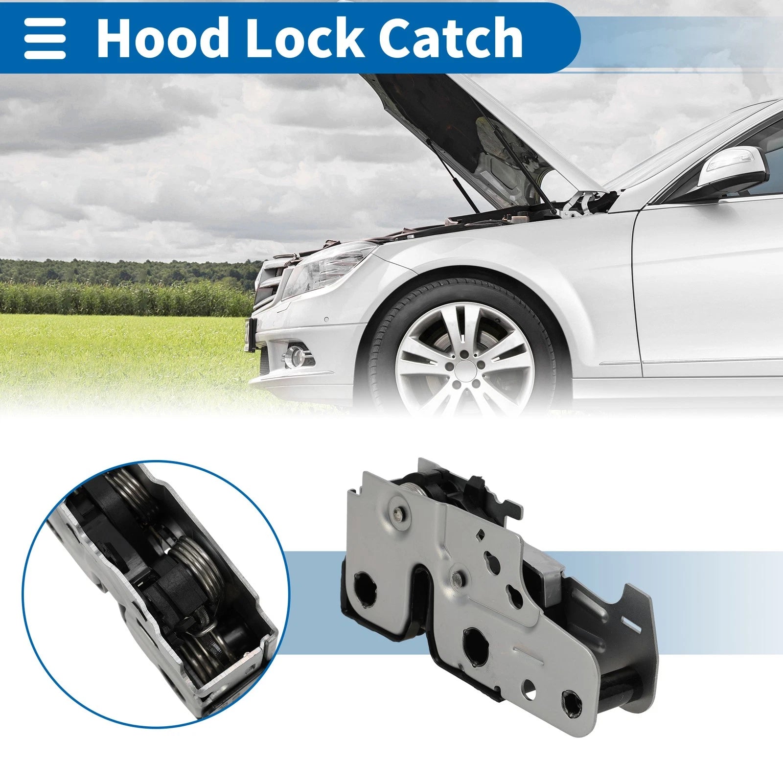 Hood Latch Assembly for Volkswagen Rabbit (2006–2009) Replacement