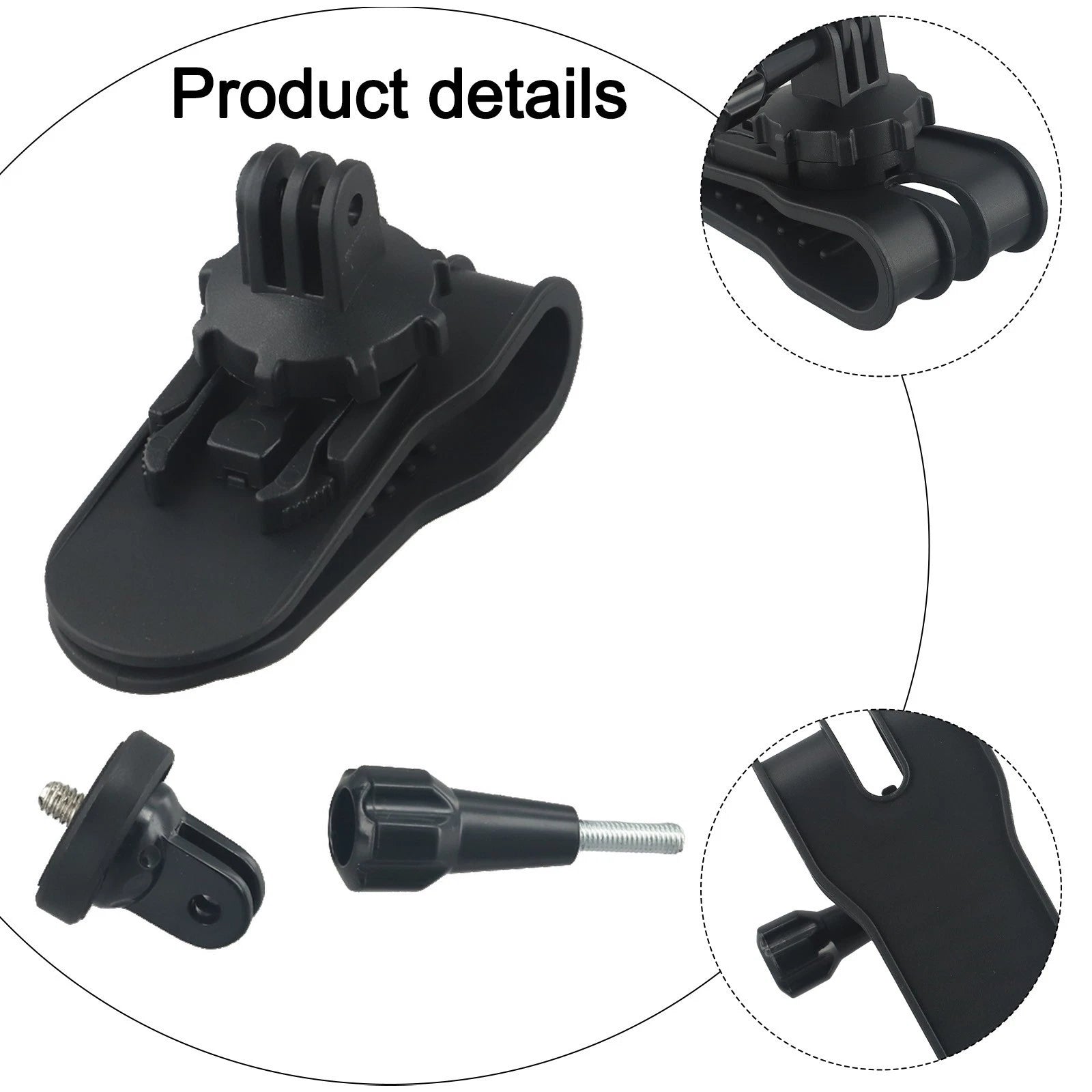 Sun Visor Mount for Insta360 GO 3, Action 3 (No Tools Required)