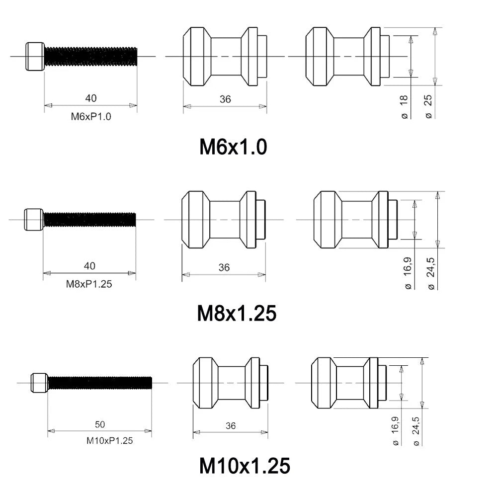8mm Swingarm Spools Sliders for Suzuki TL1000R (1997–2004)
