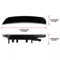 Smoke Lens White LED Front Bumper Side Marker Lights for Dodge Durango (2021–2025)