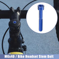 Bike Stem Bolt M6x40 Replacement for Blue M6 Headset Stem Assembly
