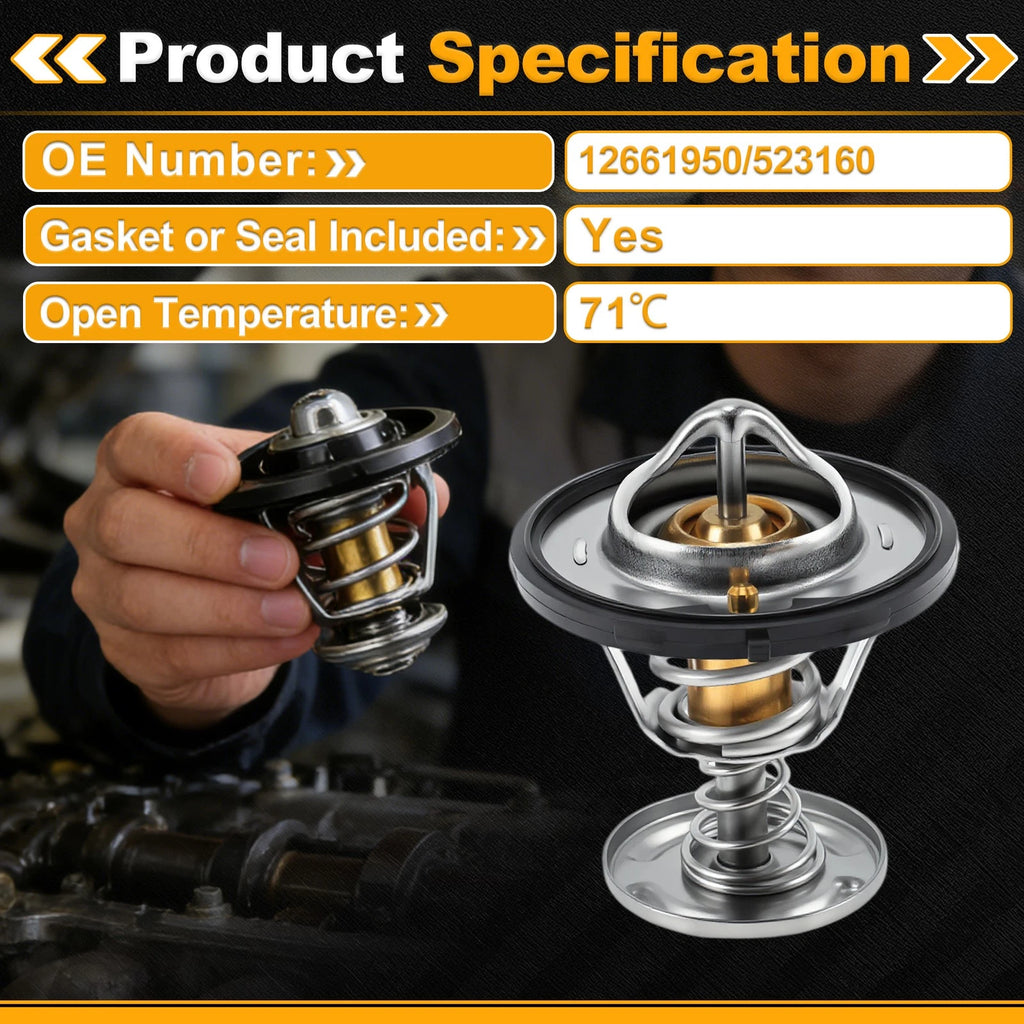 Engine Coolant Thermostat Replacement for Chevrolet Avalanche V8 5.3L (2007–2013)
