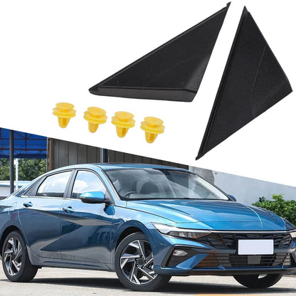 Pair Fender Pillar Mirror Corner Trim for Hyundai Elantra (2017–2020)