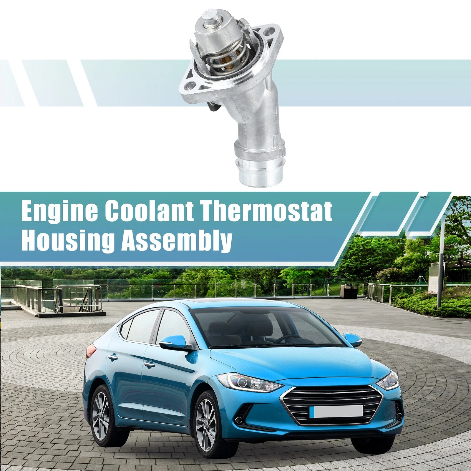 Engine Coolant Thermostat Housing Assembly for Hyundai Elantra (2006–2018)