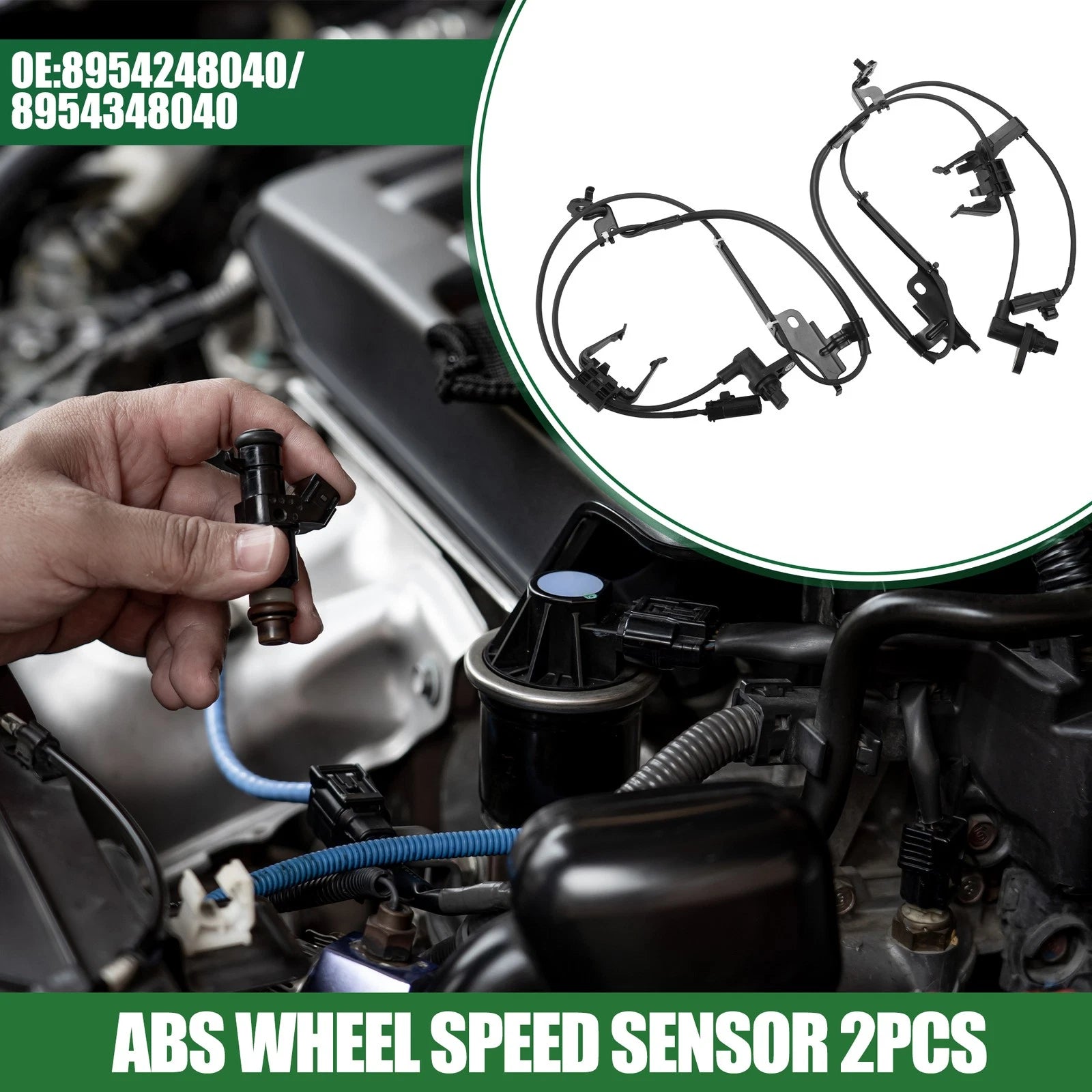 ABS Speed Sensor Front Left Right for Toyota Highlander (2008–2020)