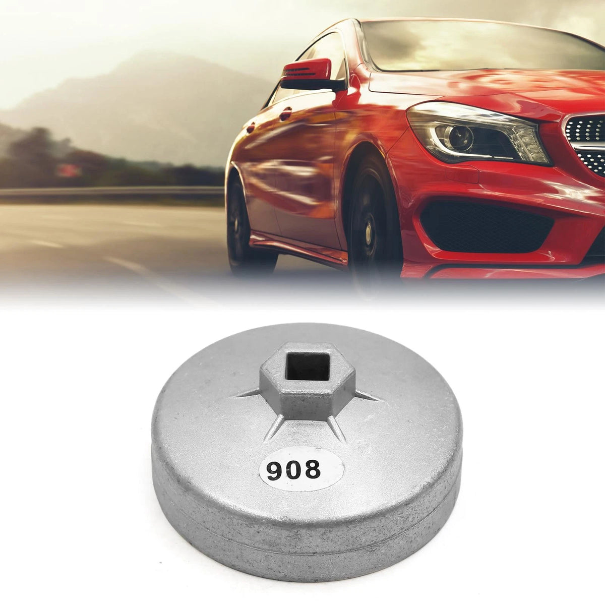 91mm 15 Flutes Oil Filter Cap Wrench Socket Tool for Auto Car