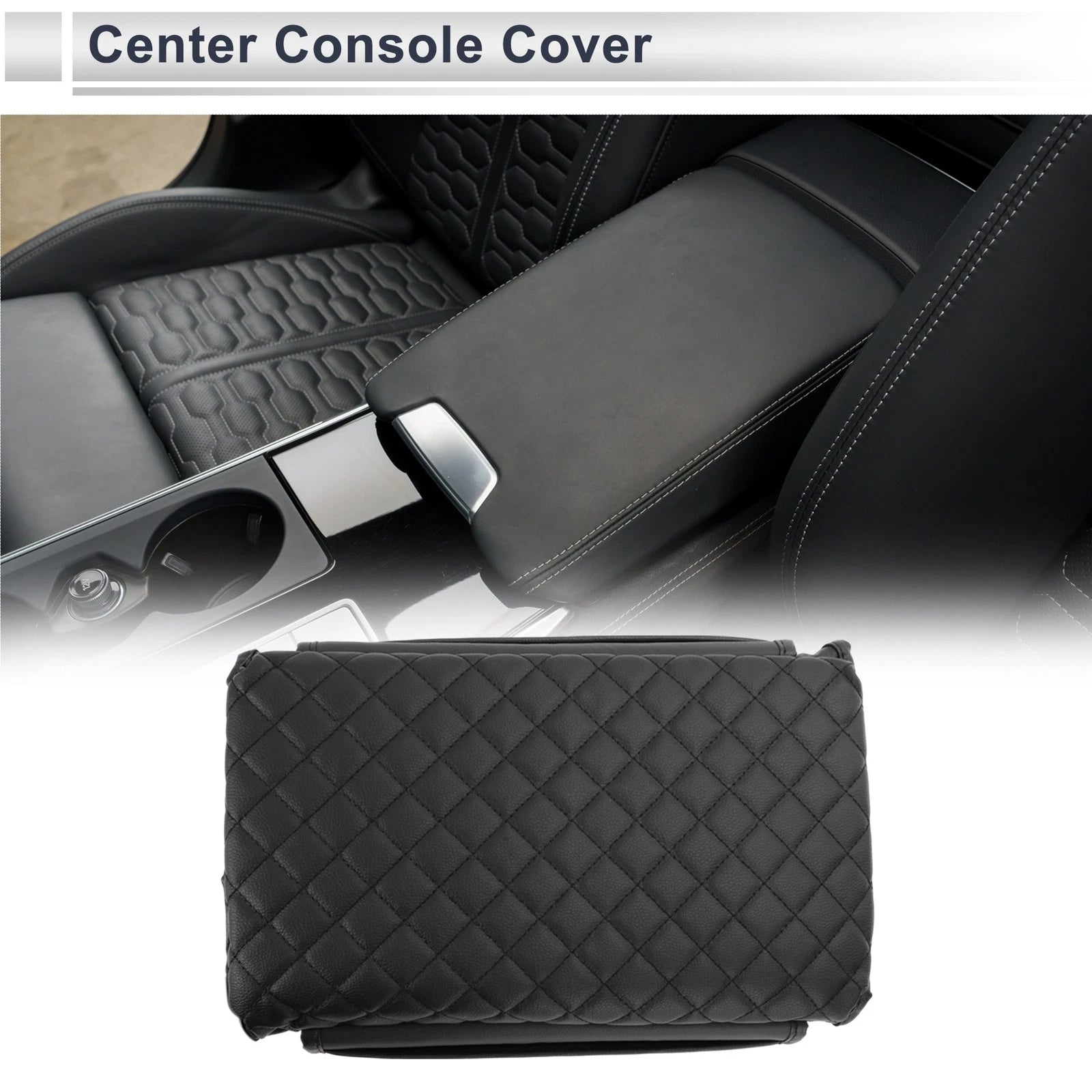 Center Console Cover for Tesla Model 3/Model Y (2017–2023) Black