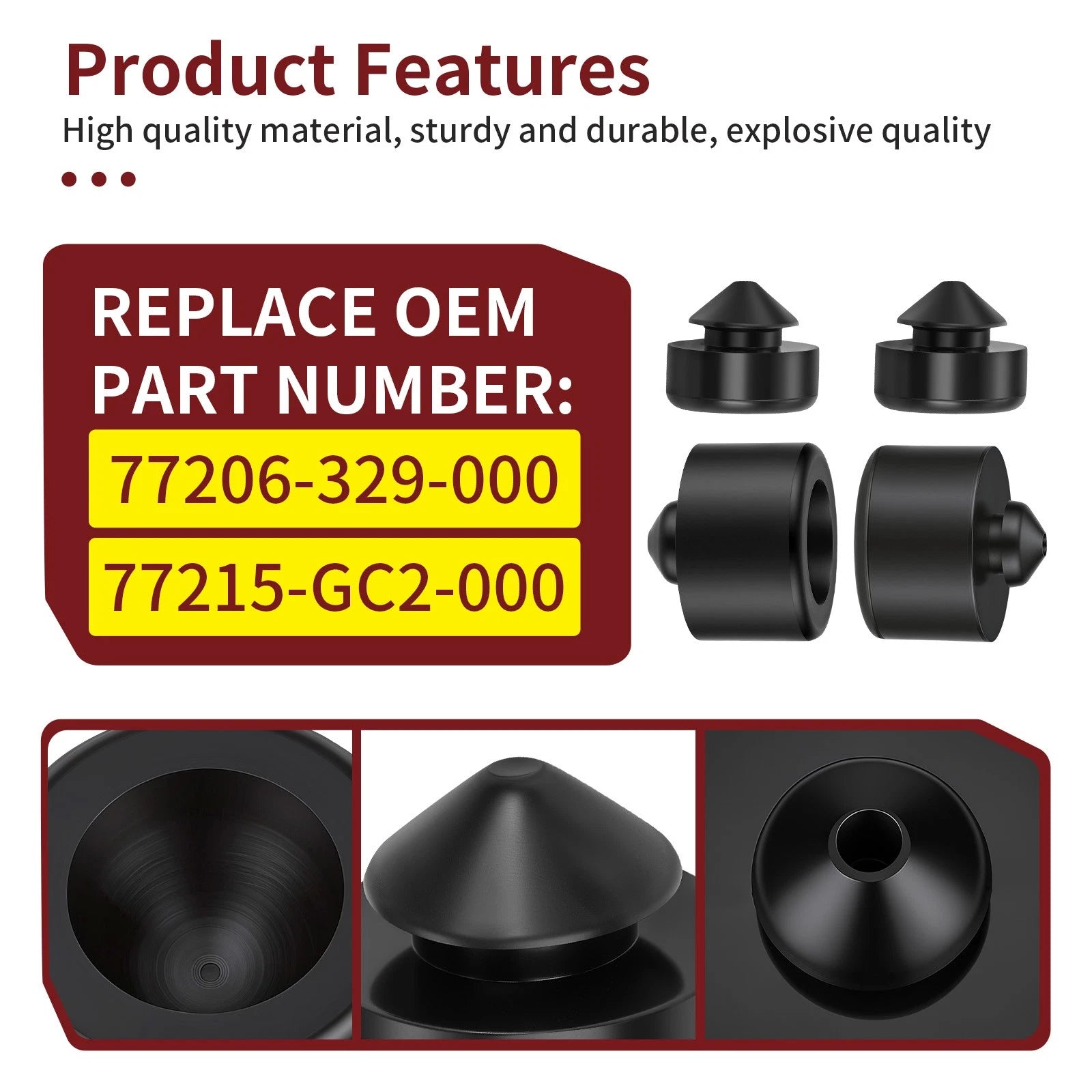 Rubber Seat Cushion for Honda TRX450R/TRX450ER (2004–2014)