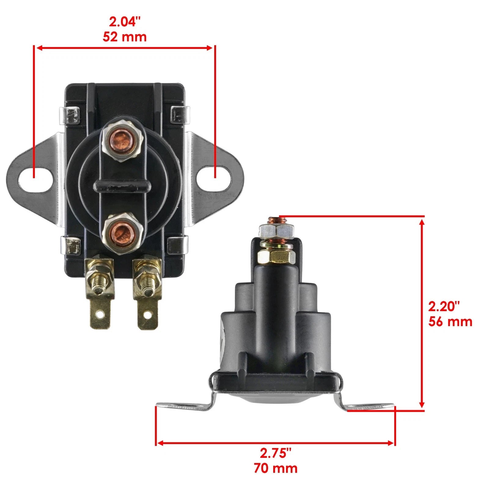 2X Starter Solenoid Relays for Mercury Marine 35HP 50HP 150HP (1989)