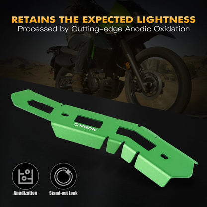 Muffler Silencers Pipe Heat Shield Guard for Kawasaki KLR650 (2008–2018)