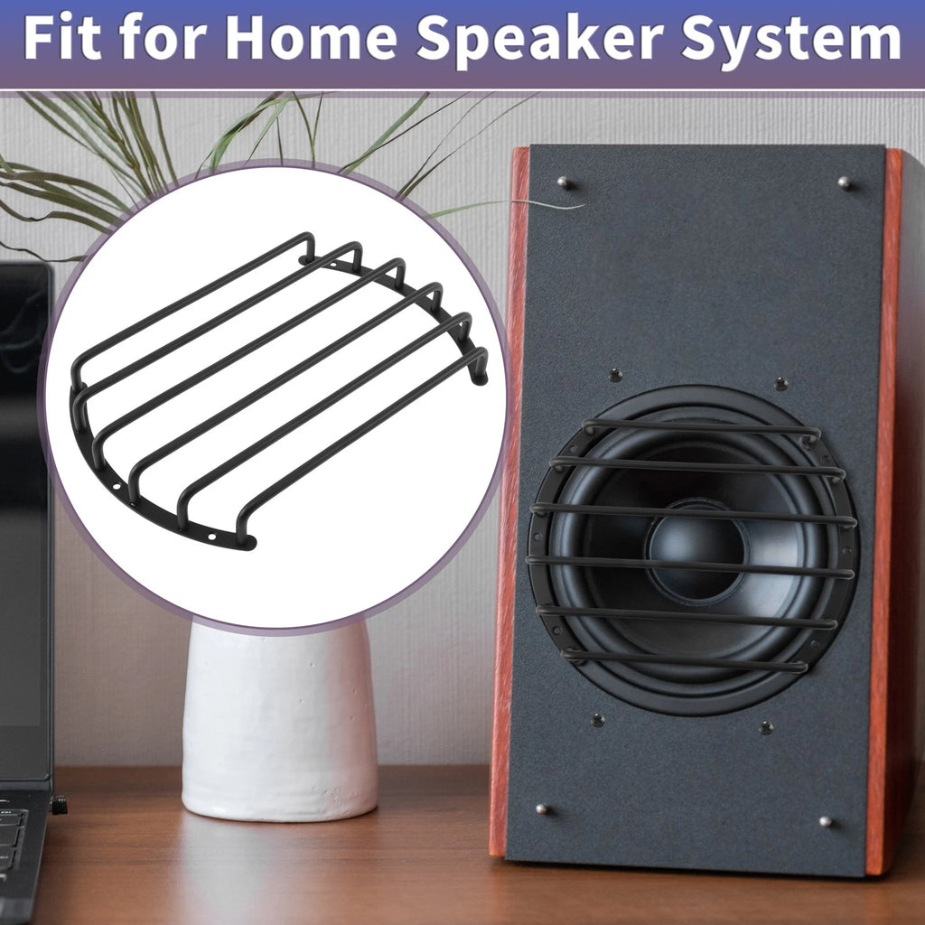 10" Speaker Grill Covers for Universal Fit (1pc) Black