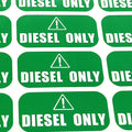 Diesel Only Vinyl Stickers for Trucks (1" X 2")