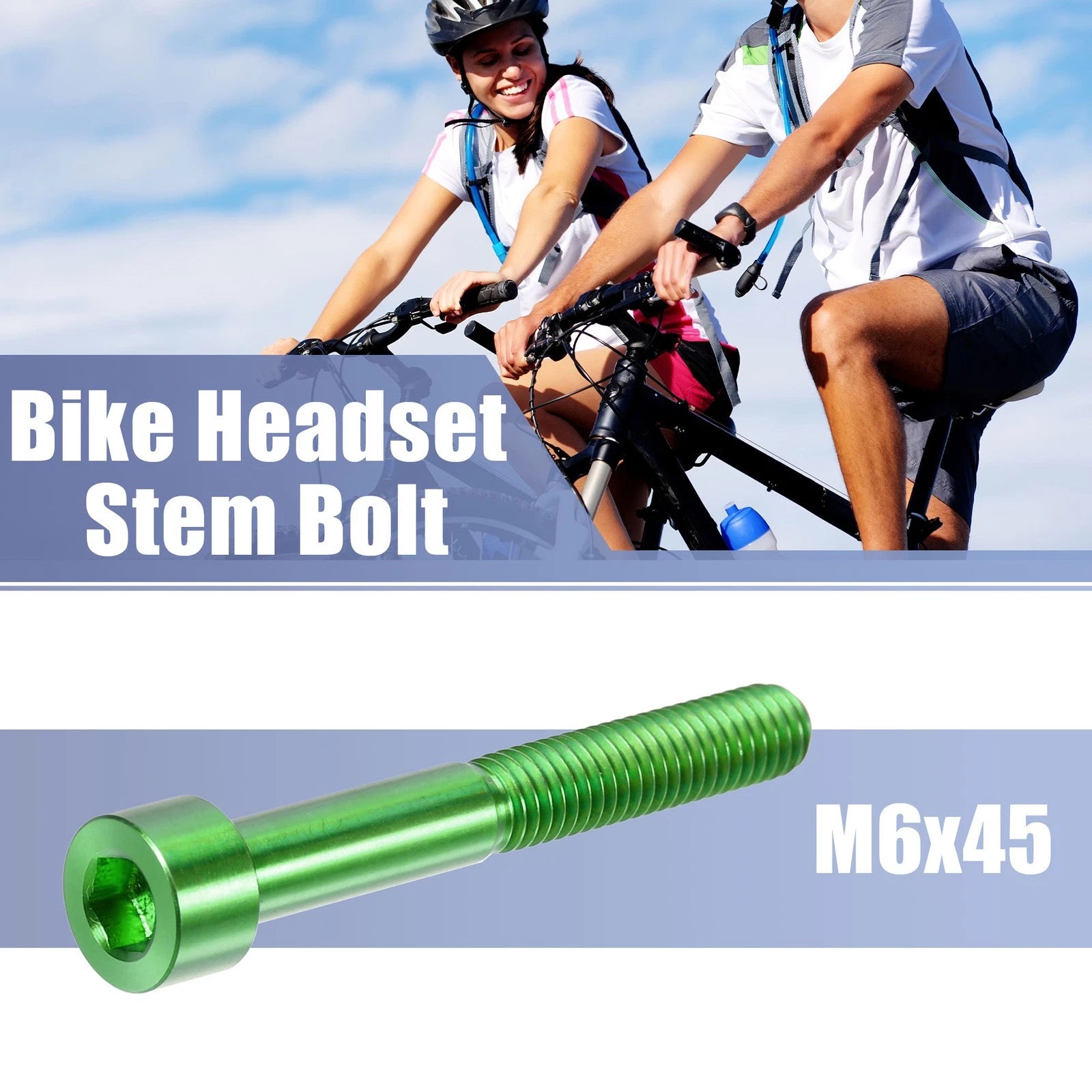 M6x45 Stem Bolt Replacement for Bicycle Headset Bike Accessory (Universal)