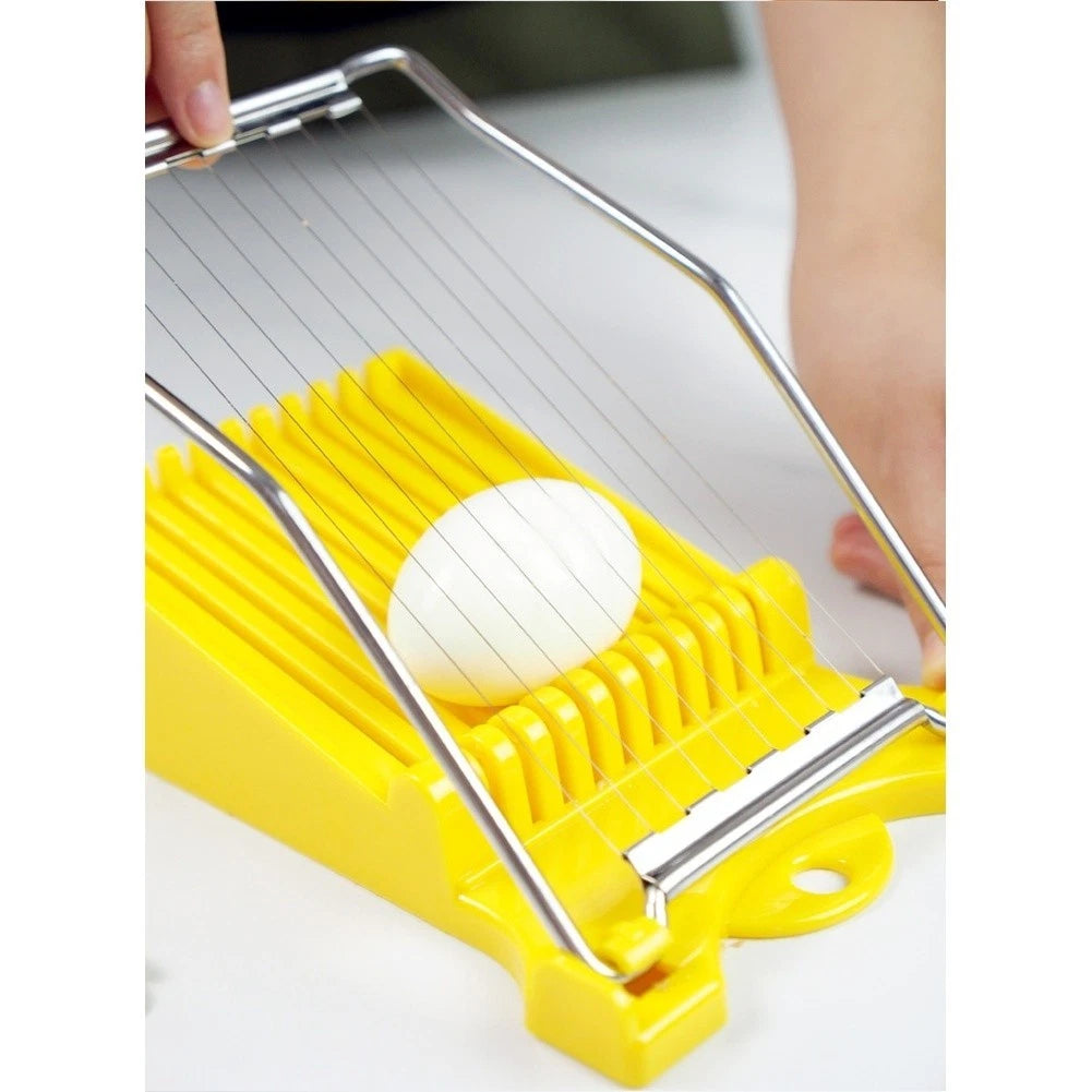 2X Stainless Steel Wire Ham Sausage Egg Fruit Slicer Foldable Design