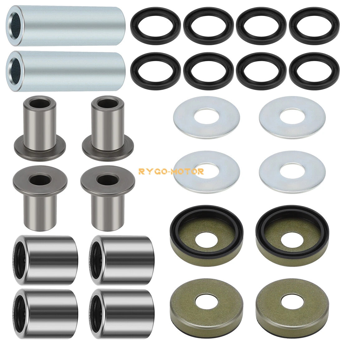 Set of 2 Front Upper & Lower A-Arm Bushing Seal Kits for Arctic Cat ATV 400 DVX (2004–2008)