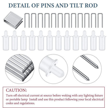 20 Latches and 20 Nails Repair Kit for Venetian Blinds