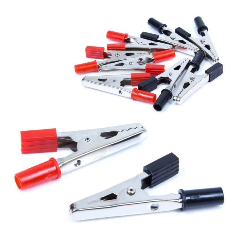 Clip 5A Connectors for Electric Components (Black and Red)