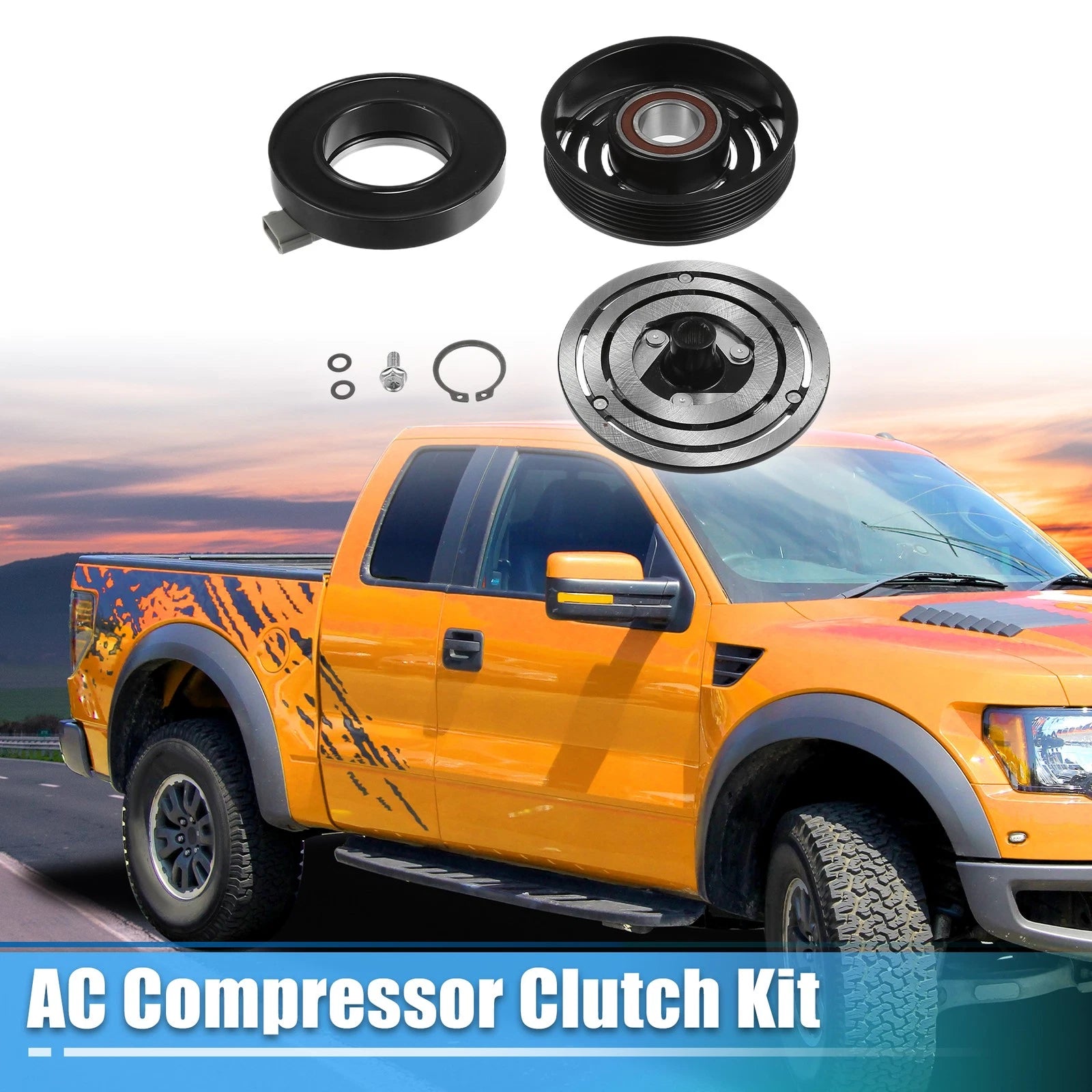 AC Compressor Clutch Replacement for Ford F-150 8 Cyl (1990–1995)
