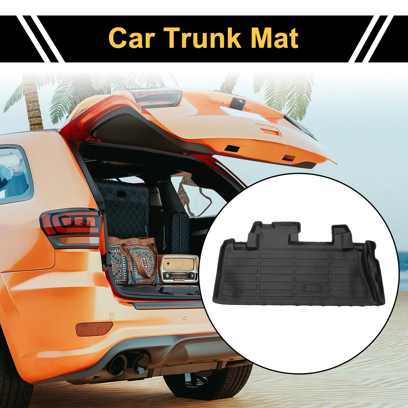 Cargo Liner Rear Trunk Mat Replacement for Toyota Sienna (2021–2024)