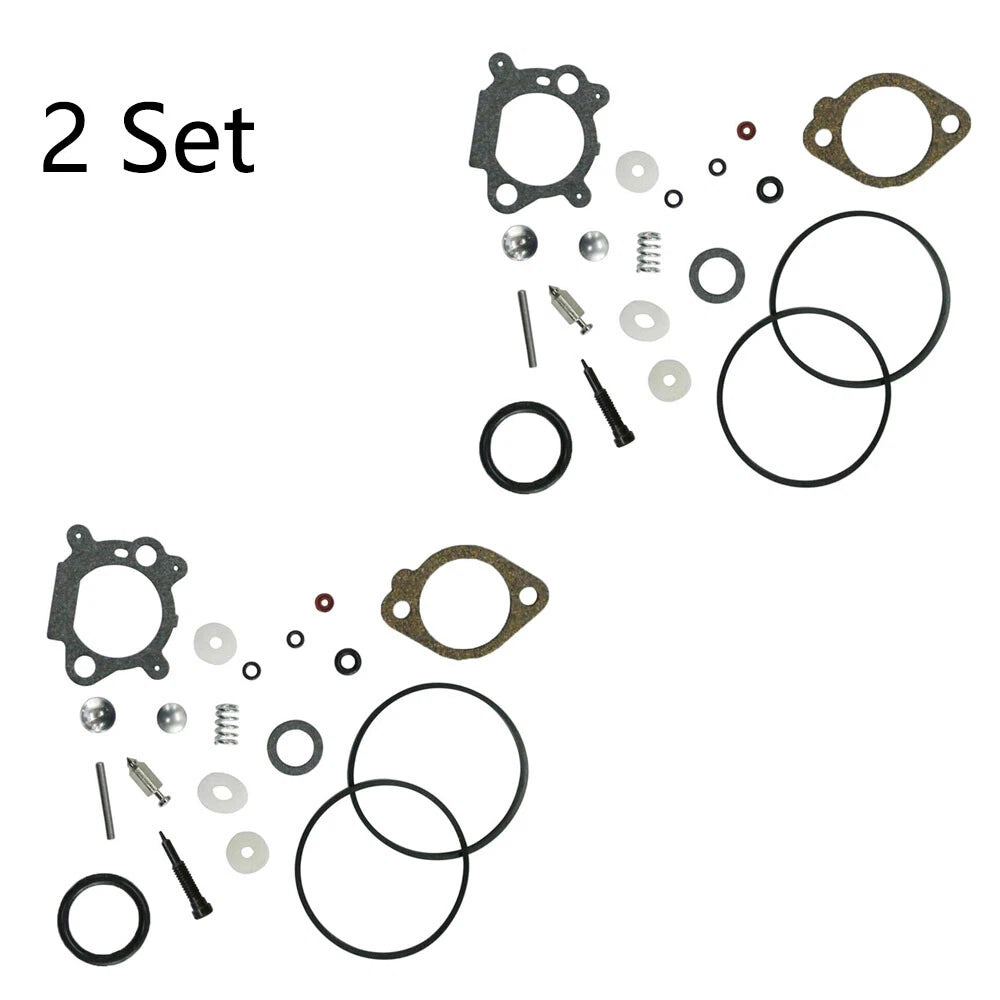 Set of 2 Carburetor Repair Kits for Briggs & Stratton (492495, 493762, 498260)