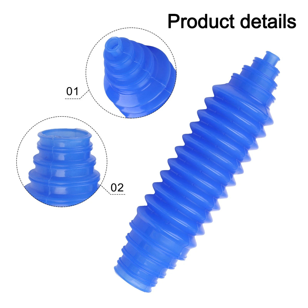 Set of 2 Universal Silicone Rack and Pinion Steering Boot Gaiter Kit