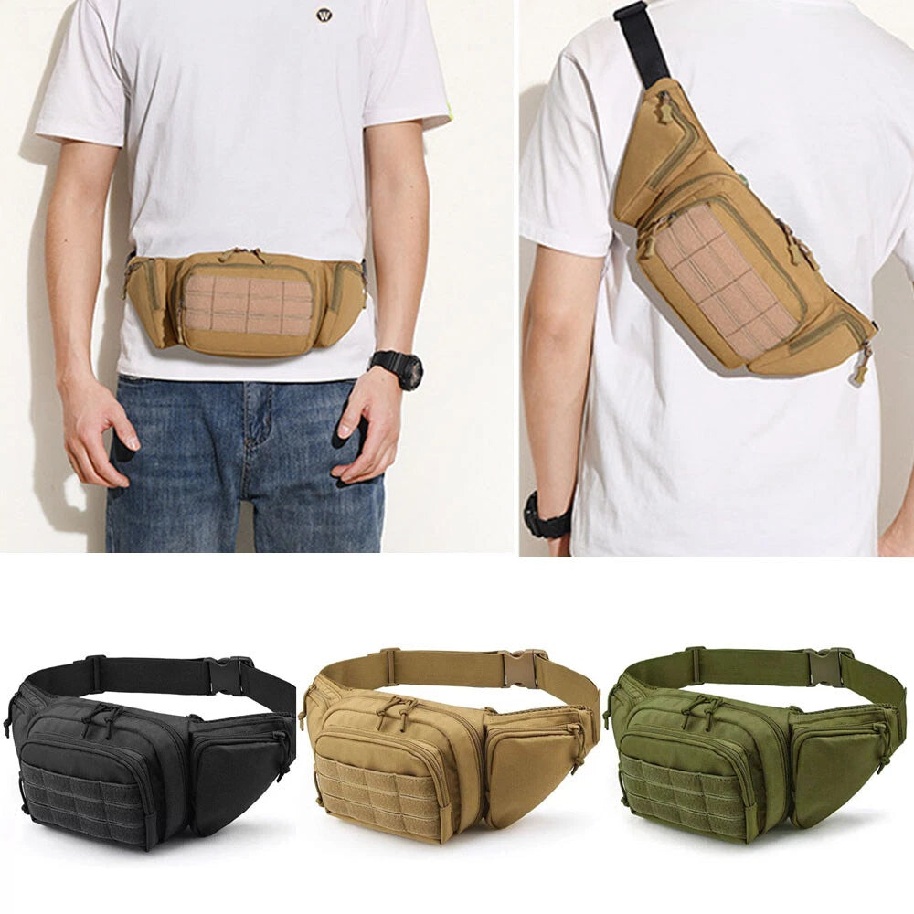 Tactical Waist Bag Concealed Carry Pouch for Outdoor Sports Hiking