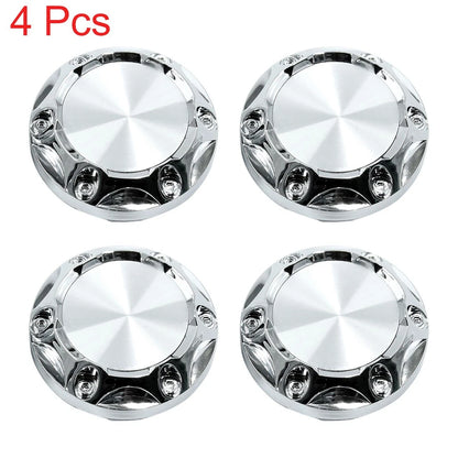 Set of 4 Silver Tone 68mm Wheel Center Hub Caps for Universal Fit