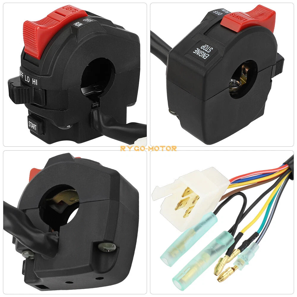 Headlight On Off Handlebar Start Stop Switch for Polaris Trail Boss Big Boss 250 (1990–1998)