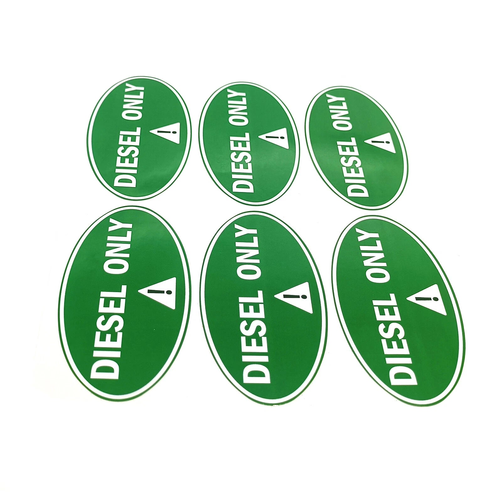 Diesel Only Stickers for Workshop Machinery Identification