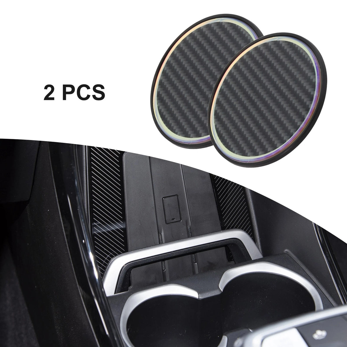Car Cup Holder Mat Coaster for Universal Fit (2010–2023)