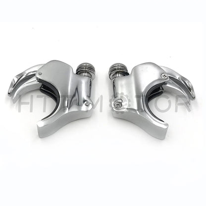 2X Windshield Clamps for Harley Dyna Street Bob XL1200X (2011–2023) Chrome