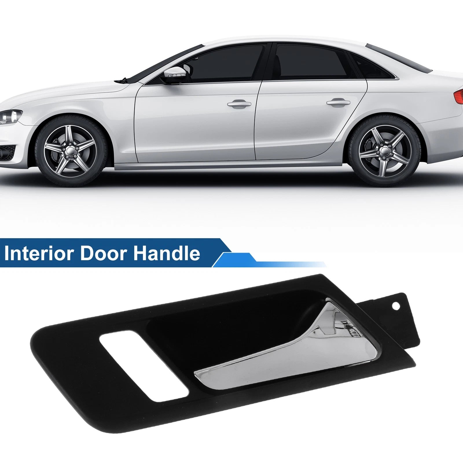 Front Driver Side Interior Door Handle for VW Bora (2008–2012) Black Chrome