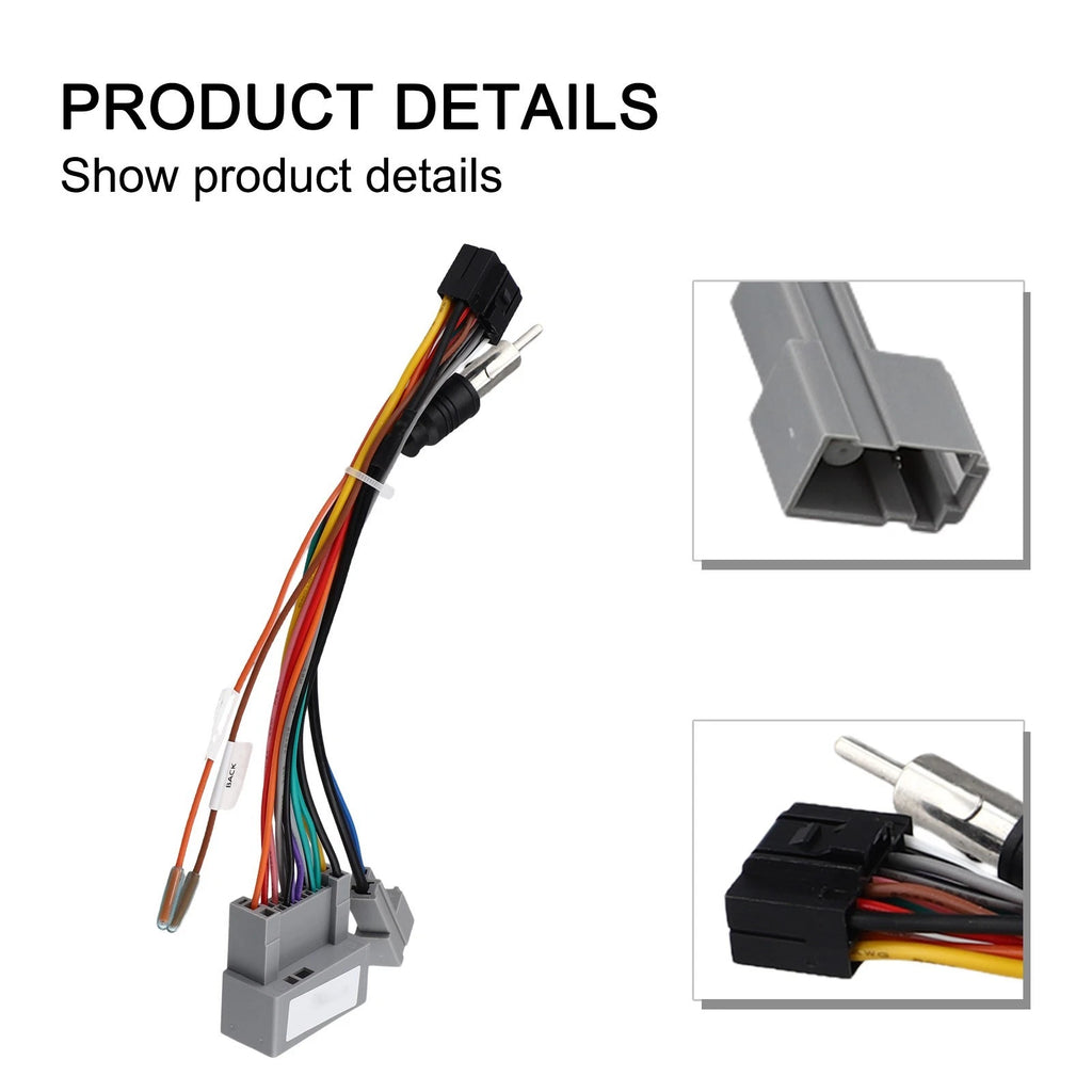 Power Wire Cable Connector for Honda Civic (Black)