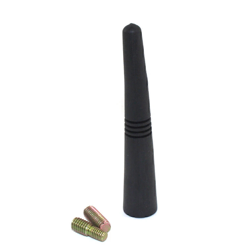4 Inch Universal Black Car Antenna Kit + Screw Rubber