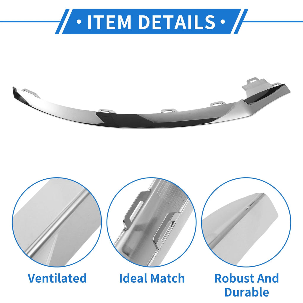 Front Left Bumper Grille Trim Garnish Replacement for Mercedes-Benz CLS400 (2015–2018)