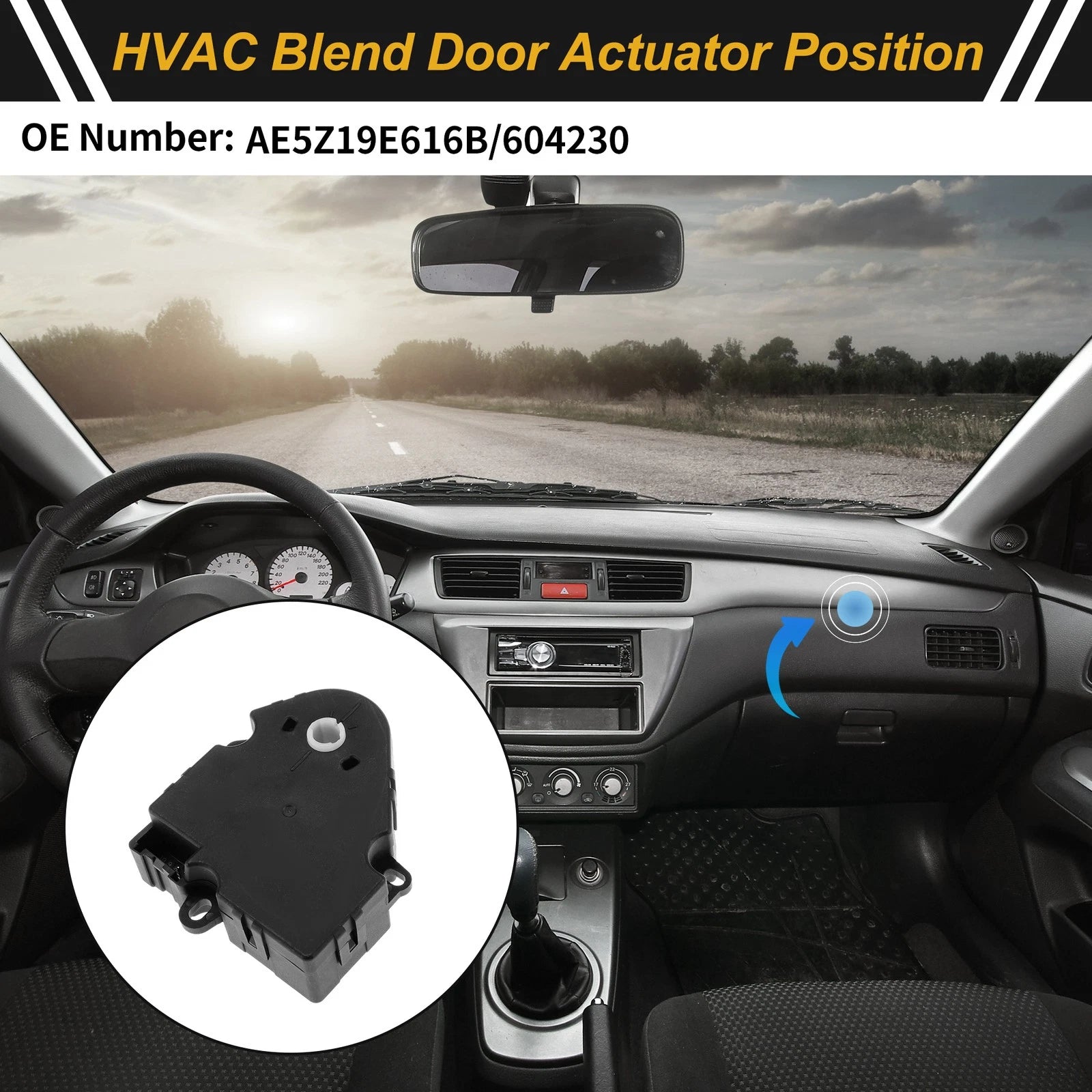 HVAC Heater Blend Door Actuator Replacement for Ford Fusion (2010–2012)