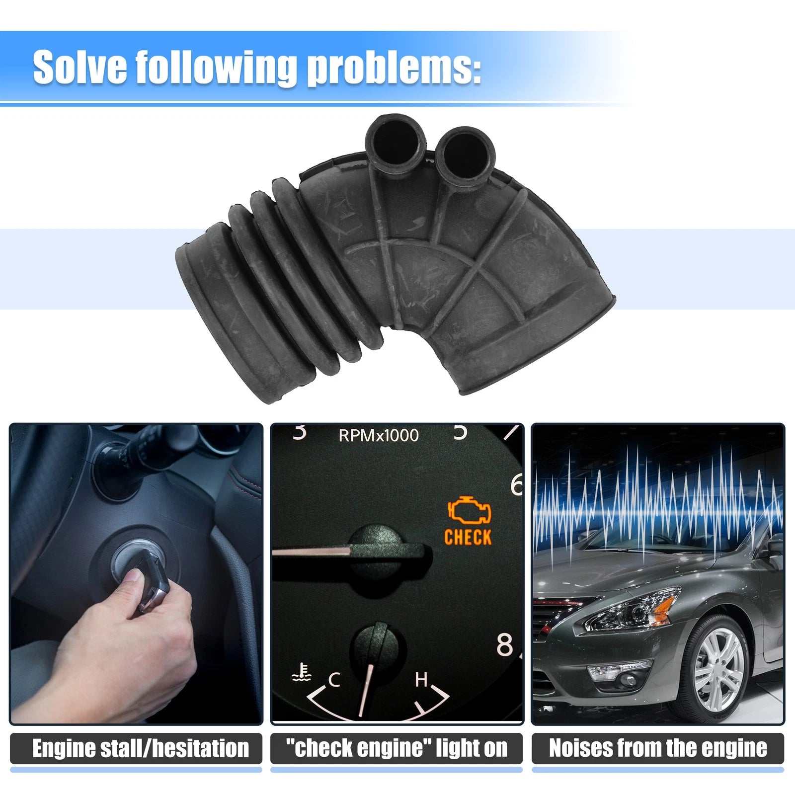 Engine Air Intake Hose Pipe Tube Replacement for BMW 3 Series (2006–2012)