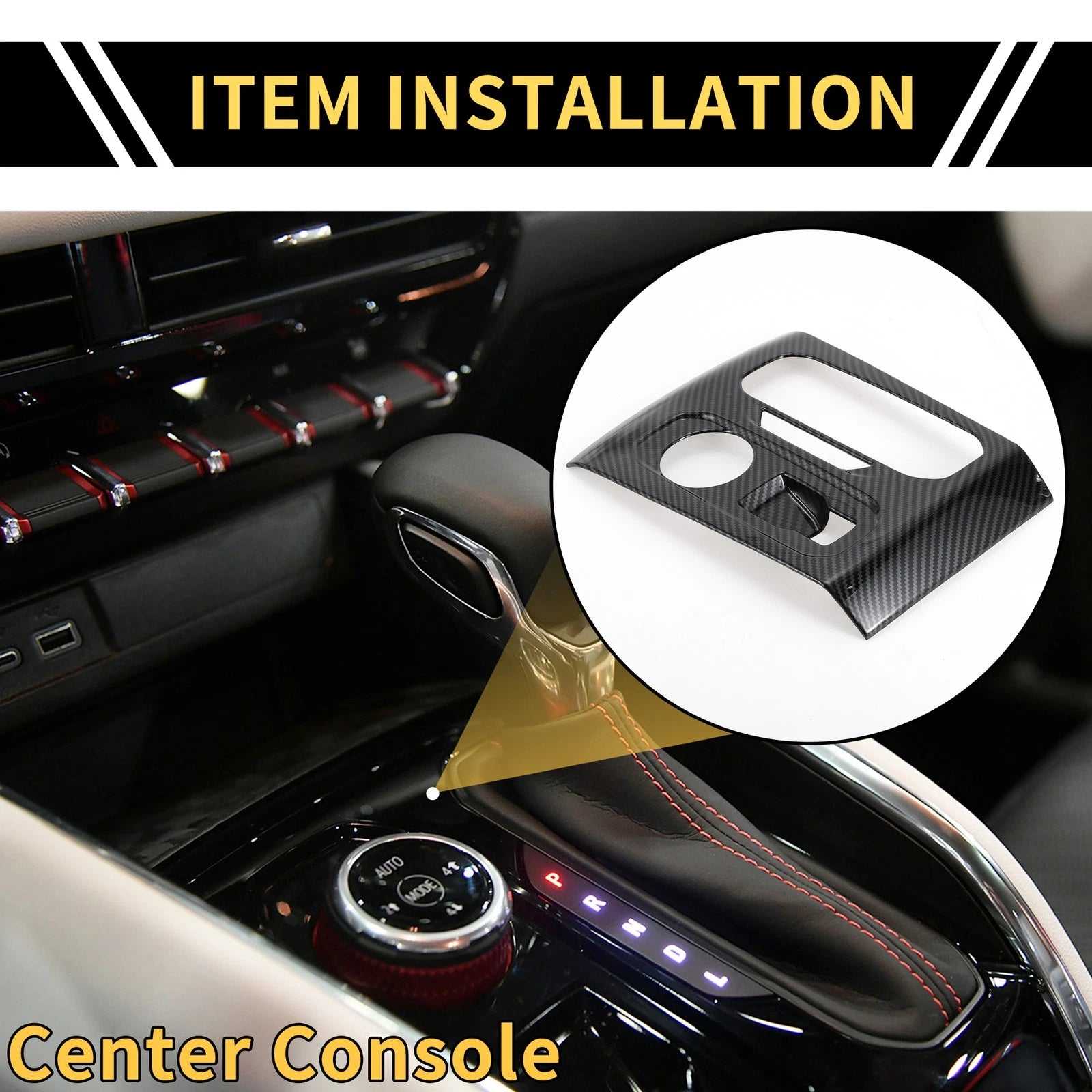 Console Gear Shift Frame Cover Replacement for Chevy Colorado (2023–2024)
